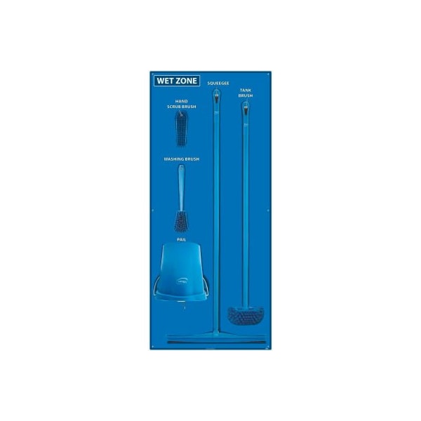 National Marker Wet Zone Shadow Board Combo Kit, Blue/Black, 68 X 30, Pro Series Acrylic -